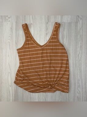 🛍 So brown/mustard tank top XS